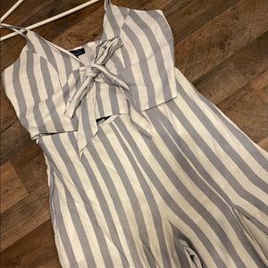 2 piece crop spaghetti strap top / high waisted